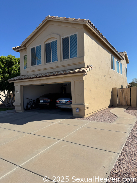 An angle shot of the house.